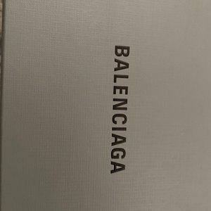 Black Balenciaga slides